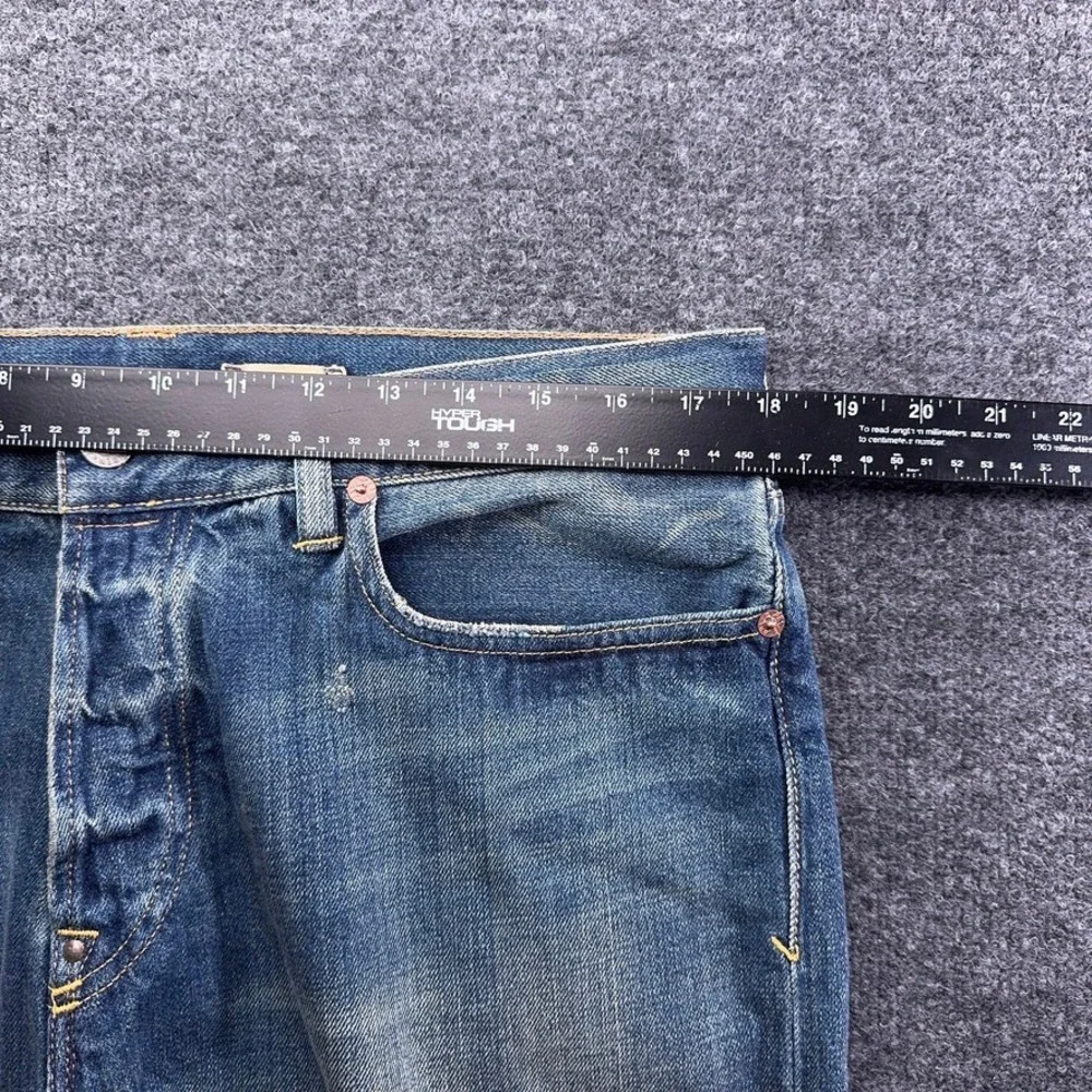 Polo Ralph Lauren Mens Bootcut Jeans Blue Button Fly 35x32 Cruise